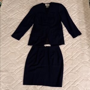 Jacqueline Ferrar Midnight Blue 2pc business Suit Set